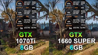 GTX 1070 Ti vs GTX 1660 SUPER  Test in 10 Games tested in 2023 [upl. by Bart178]