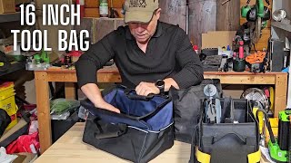 16 inch Tool Bag  Heavy Duty Organizer Bag For Work Tools [upl. by Light]