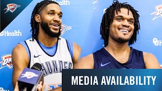 Training Camp Media Availability  Isaiah Joe  Dillon Jones  October 6 2024  OKC Thunder [upl. by Ahsitul]