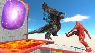 Can Colossal Titan Hit Monsters into Portal  Animal Revolt Battle Simulator [upl. by Assened]