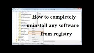 How to completely uninstall any software from registry [upl. by Dalton]