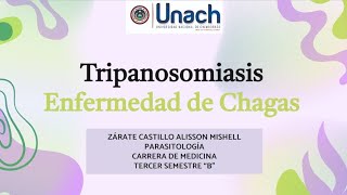 Tripanosomiasis Americana  Enfermedad de Chagas [upl. by Ardnaiek395]