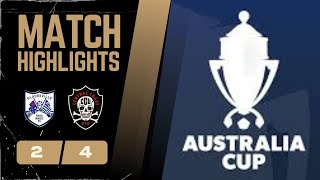 MATCH HIGHLIGHTS  AUSTRALIA CUP  GLADEVILLE RYDE MAGIC 24 CENTRAL COAST UNITED [upl. by Eiclud]