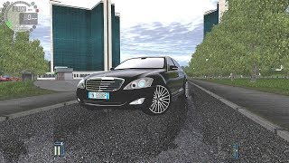 2006 Mercedes S320 CDI W221  City Car Driving Logitech G27 [upl. by Aerdnad601]