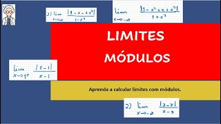 LIMITES COM MÓDULOS [upl. by Ecirad]