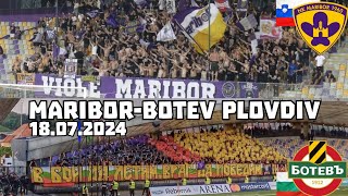 HooltrasTours  NK Maribor  Botev Plovdiv 18072024 Europa League Qualification [upl. by Yrhcaz24]