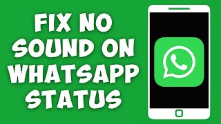 How To Fix No Sound on WhatsApp Status iPhone  iPhone Whatsapp Status Sound Fix [upl. by Llenet7]