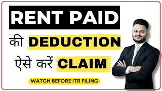 Maximize Your Savings with 80 GG Deduction for Rent Paid  Tax Planning Tip ft skillvivekawasthi [upl. by Ycnaf]