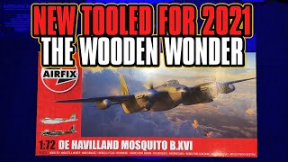 Airfix Mosquito BXVI 2021 New Tool 172 Scale Model Kit Review [upl. by Abroms]