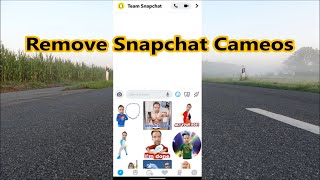 How To Remove Snapchat Cameos Selfie  How To Delete Cameos In Snapchat Tutorial [upl. by Vitale]