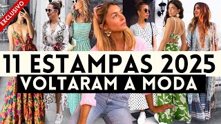 🔴ESTAMPAS 2025 150 LOOKS COM 11 ESTAMPAS QUE ESTÃO NA MODA PRIMAVERA VERÃO 2024  2025 Maga Moda [upl. by Annaeiluj278]