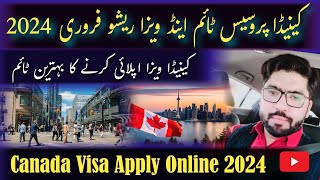 Canada Visa applications From Apply online 2024  Canada Visitor Visa Ratio Update 2024 [upl. by Baptist353]