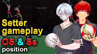 Setter gameplay OS amp Se position I play a as setter The Spike Volleyball 3x3 [upl. by Annekam]