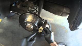 VW A4 Rear Disc brakes dragging  getting hot not a Parking Brake Cable problem [upl. by Jael]