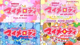 Onegai My Melody all openings [upl. by Asli]