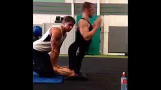 Partner glute ham falls [upl. by Flaherty]