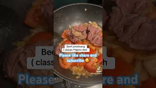 Beef pinatisang classic Filipino dish 🥰 deliciousness foodie filipinofood [upl. by Rollin801]