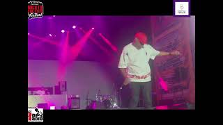 Thebe performing Ungawa kum at back to the city hiphop festival [upl. by Alurta649]