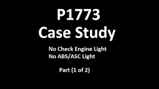 P1773 Mitsubishi Case Study No Check Engine or ABS Light Part 1 of 2 [upl. by Yesoj789]