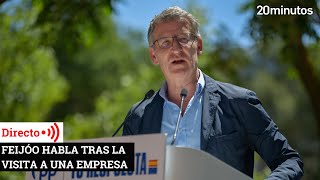 Alberto Núñez Feijóo visita la empresa Aernnova Aeroestructuras [upl. by Nyladnewg]