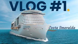 VLOG CROISIÈRE COSTA SMERALDA 2023 1 [upl. by Zzahc198]