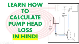 PUMP HEAD LOSS CALCULATION CENTRIFUGAL PUMPDYNAMIC HEAD CALCULATION pump pressure drop calculation [upl. by Ailelc710]