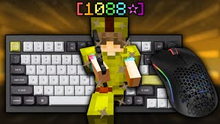 1000⭐ Doubles Bedwars ASMR Keyboard  Mouse Sounds  Hypixel Bedwars [upl. by Gredel]