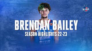 Brendan Bailey season highlights 20222023 with BC Luleå [upl. by Riker]