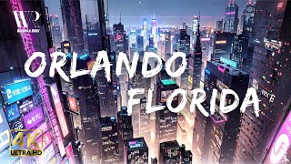 Orlando Florida United States night scene 4k 8khdr 4khdr travel usa OrlandoVacation 8khdr [upl. by Taber]