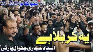 Chakwal Party New Kalam 2024  Ya Karbala Hai  Matami Sajjadia Dhudial  New Nohay 2025 [upl. by Odeen425]