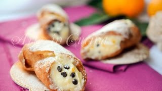 Cannoli alla crema di arancia e cioccolato [upl. by Douty364]