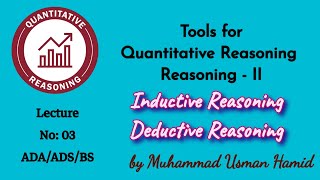 Tools for Quantitative Reasoning  Lecture 03  ADA  ADS  BS  BZU  UoS HEC QREA108 [upl. by Alraep]