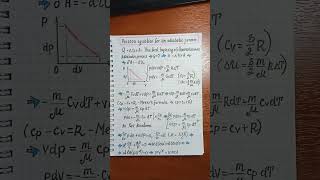 Poisson equation for an adiabatic process See the notes 📝 on tmeYuriKovalenok [upl. by Dukie]