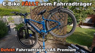 EBike fällt vom Fahrradträger  Defekt quotLAS Premiumquot [upl. by Nickelsen505]