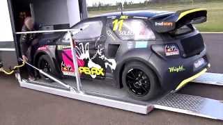 Petter Solberg DS3 RX møter Citroëns varebiler  behind the scenes [upl. by Home424]