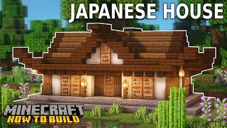 Minecraft How to Build a Japanese House  Small Japanese Survival House Tutorial [upl. by Zeralda]