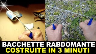 TUTORIAL COME COSTRUIRE LE BACCHETTE DA RABDOMANTE IN SOLI 3 MINUTI  GOLDORO [upl. by Nahgeem595]