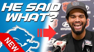 Detroit Lions Disrespected By Chicago Bears and Caleb Williams [upl. by Victor]