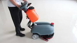 RT15 Walkbehind Floor Scrubber  Efficient Cleaning with 14quot Brush and 178quot Squeegee [upl. by Senecal]