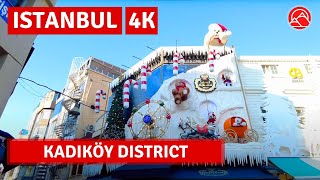 Istanbul 2023 Kadikoy Center Of Asian Side 4 January Walking Tour4k UHD 60fps [upl. by Arica145]