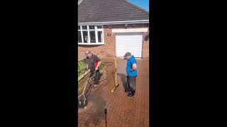 Driveway cleaning by Mossaway Sheffield [upl. by Gorski76]