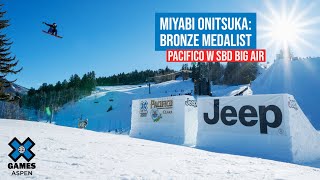 Miyabi Onitsuka Bronze Medalist  Pacifico Womens Snowboard Big Air  X Games Aspen 2022 [upl. by Neelyar684]