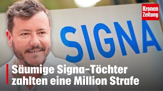 Säumige SignaTöchter zahlten eine Million Strafe  kronetv NEWS [upl. by Normandy]