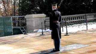 Tomb Guard quotWalking the Matquot at the Tomb of the Unknowns at Arlington National Cemetery [upl. by Quincey]