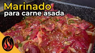 Un buen marinado para carne asada [upl. by Eikciv]