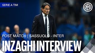 SIMONE INZAGHI INTERVIEW  SASSUOLO 10 INTER 🎙️⚫🔵 [upl. by Samal]