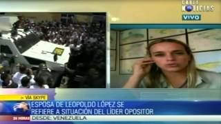 Esposa de Leopoldo López se refiere a situación del líder opositor [upl. by Yaned]