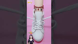 Style way to tie shoelaces Shoe lace tie tips shoeslacestyles tie [upl. by Jacy]