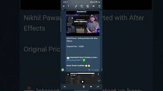 Nikhil Pawar After Effects Video Editing Course Free Download [upl. by Coulter]