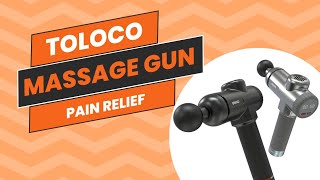 TOLOCO Massage Gun Deep Tissue Back Massage for Athletes for Pain Relief [upl. by Olgnaed]